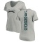 Women's Olamide Zaccheaus Backer V-Neck T-Shirt - Ash
