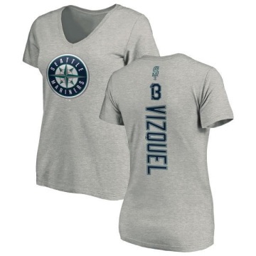 Women's Omar Vizquel Backer Slim Fit T-Shirt - Ash