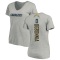 Women's Otito Ogbonnia Name & Number Slim Fit V-Neck T-ShirtHeather - Gray