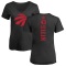 Women's Pascal Siakam One Color Backer Slim-Fit V-Neck T-Shirt - Black
