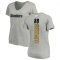 Women's Pat Freiermuth Backer V-Neck T-Shirt - Ash