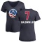 Women's Patrick Baldwin Jr. Name and Number Banner Wave V-Neck T-Shirt - Navy