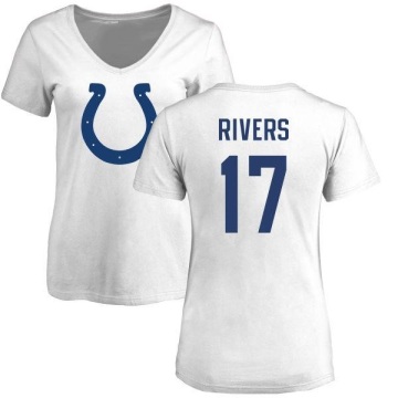 Women's Philip Rivers Name & Number Slim Fit T-Shirt - White