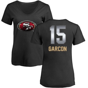 Women's Pierre Garcon Midnight Mascot T-Shirt - Black