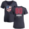 Women's Pierre-Luc Dubois Name and Number Banner Wave V-Neck T-Shirt - Navy