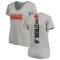 Women's Pierre Strong Jr. Backer V-Neck T-Shirt - Ash
