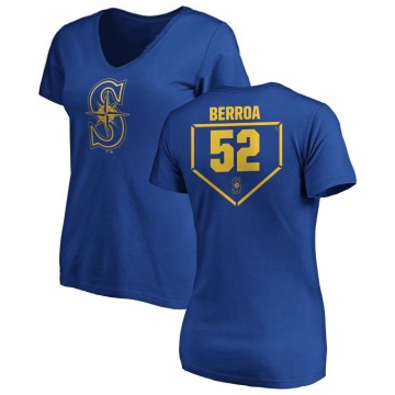 Women's Prelander Berroa RBI Slim Fit V-Neck T-Shirt - Royal