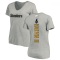 Women's Pressley Harvin III Backer V-Neck T-Shirt - Ash