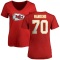 Women's Prince Tega Wanogho Name & Number Slim Fit T-Shirt - Red