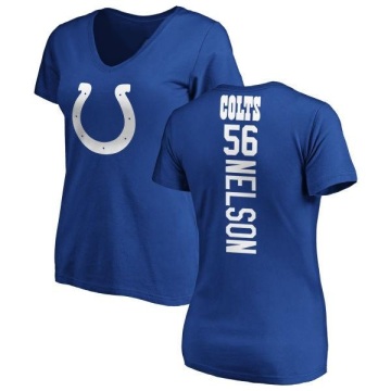 Women's Quenton Nelson Backer Slim Fit T-Shirt - Royal