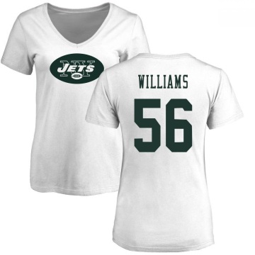 Women's Quincy Williams Name & Number Slim Fit T-Shirt - White