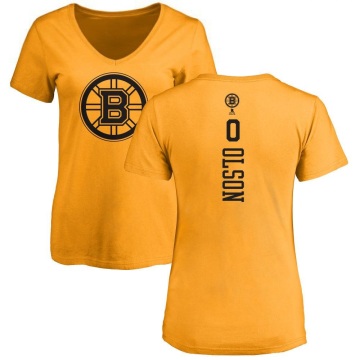 Women's Quinn Olson One Color Backer T-Shirt - Gold