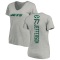 Women's Quinton Jefferson Backer V-Neck T-Shirt - Ash