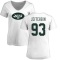Women's Quinton Jefferson Name & Number Slim Fit T-Shirt - White