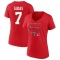 Women's Radko Gudas 2023 Eastern Conference Champions Goal Tender V-Neck T-Shirt - Red