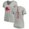 Women's Rafael Devers Backer Slim Fit T-Shirt - Ash