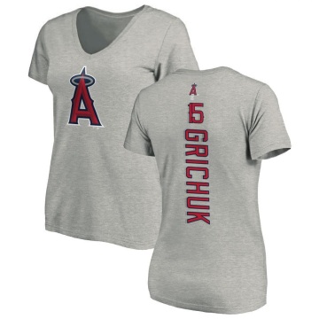 Women's Randal Grichuk Backer Slim Fit T-Shirt - Ash