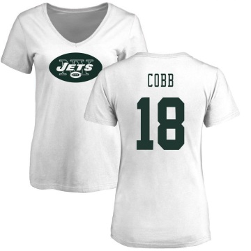 Women's Randall Cobb Name & Number Slim Fit T-Shirt - White