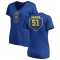 Women's Randy Johnson RBI Slim Fit V-Neck T-Shirt - Royal