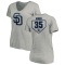Women's Randy Jones RBI Slim Fit V-Neck T-Shirt - Heathered Gray