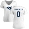 Women's Rashad Torrence II Name & Number Slim Fit T-Shirt - White