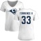 Women's Rashad Torrence II Name & Number Slim Fit T-Shirt - White