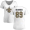 Women's Rashid Shaheed Name & Number Slim Fit T-Shirt - White