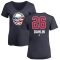Women's Rasmus Dahlin Name and Number Banner Wave V-Neck T-Shirt - Navy