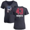 Women's Raul Mondesi Name and Number Banner Wave V-Neck T-Shirt - Navy