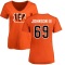 Women's Raymond Johnson III Name & Number Slim Fit T-Shirt - Orange