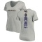 Women's Rayshad Nichols Backer V-Neck T-Shirt - Ash