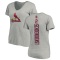 Women's Red Schoendienst Backer Slim Fit T-Shirt - Ash