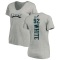 Women's Reggie White Backer V-Neck T-Shirt - Ash