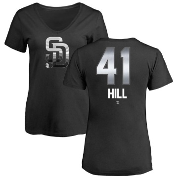 Women's Rich Hill Midnight Mascot V-Neck T-Shirt - Black