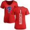 Women's Richie Ashburn Backer Slim Fit T-Shirt - Red