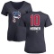 Women's Richie Hebner Name and Number Banner Wave V-Neck T-Shirt - Navy