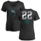 Women's Richie Zisk Midnight Mascot V-Neck T-Shirt - Black