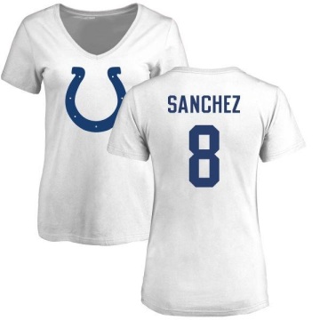 Women's Rigoberto Sanchez Name & Number Slim Fit T-Shirt - White