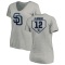 Women's Roberto Alomar RBI Slim Fit V-Neck T-Shirt - Heathered Gray