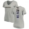 Women's Rock Ya-Sin Backer V-Neck T-Shirt - Ash