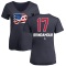 Women's Rod Brind'amour Rod Brind'Amour Name and Number Banner Wave V-Neck T-Shirt - Navy