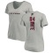 Women's Roddy White Backer V-Neck T-Shirt - Ash