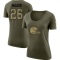 Women's Rodney McLeod Legend Salute to Service Scoop Neck T-Shirt - Olive