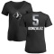 Women's Romy Gonzalez Midnight Mascot V-Neck T-Shirt - Black