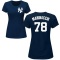 Women's Ron Marinaccio Name & Number T-Shirt - Navy