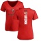 Women's Ronnie Brown Backer Slim Fit T-Shirt - Red