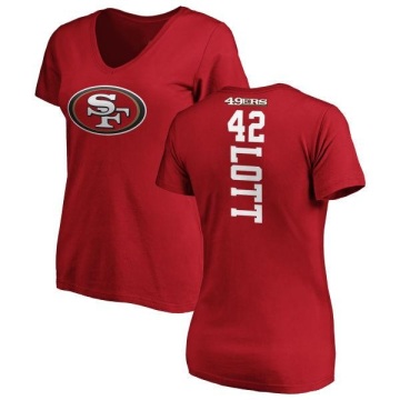 Women's Ronnie Lott Backer Slim Fit T-Shirt - Red