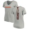 Women's Roschon Johnson Backer V-Neck T-Shirt - Ash