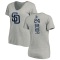 Women's Rougned Odor Backer Slim Fit T-Shirt - Ash