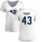 Women's Russ Yeast Name & Number Slim Fit T-Shirt - White